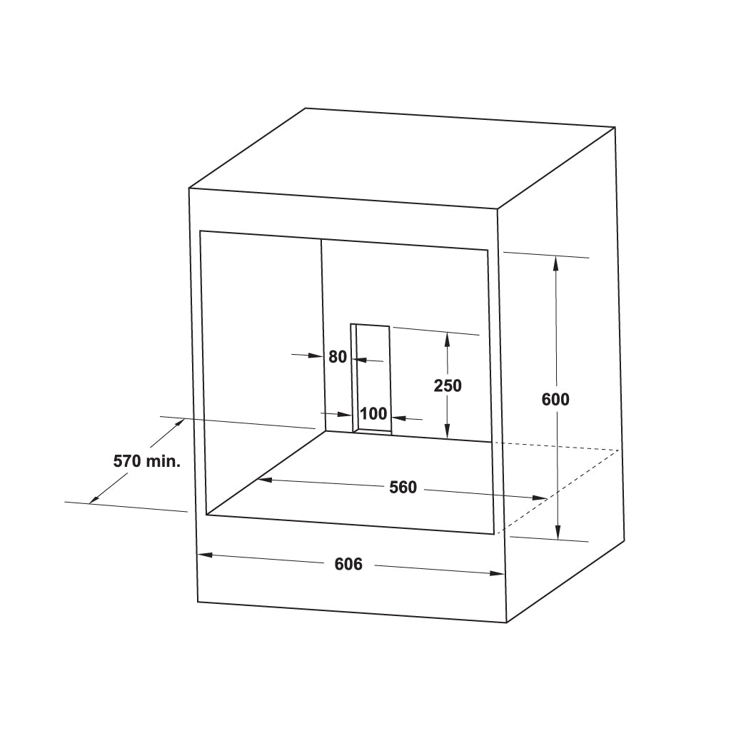 Lò nướng âm tủ 65 lít Hafele HO-2K65A 538.61.431 Series 200