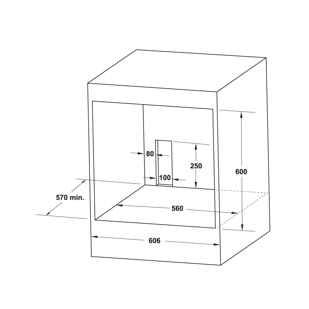 Lò nướng âm tủ 65 lít Hafele HO-2KT65A 538.61.441 Series 200