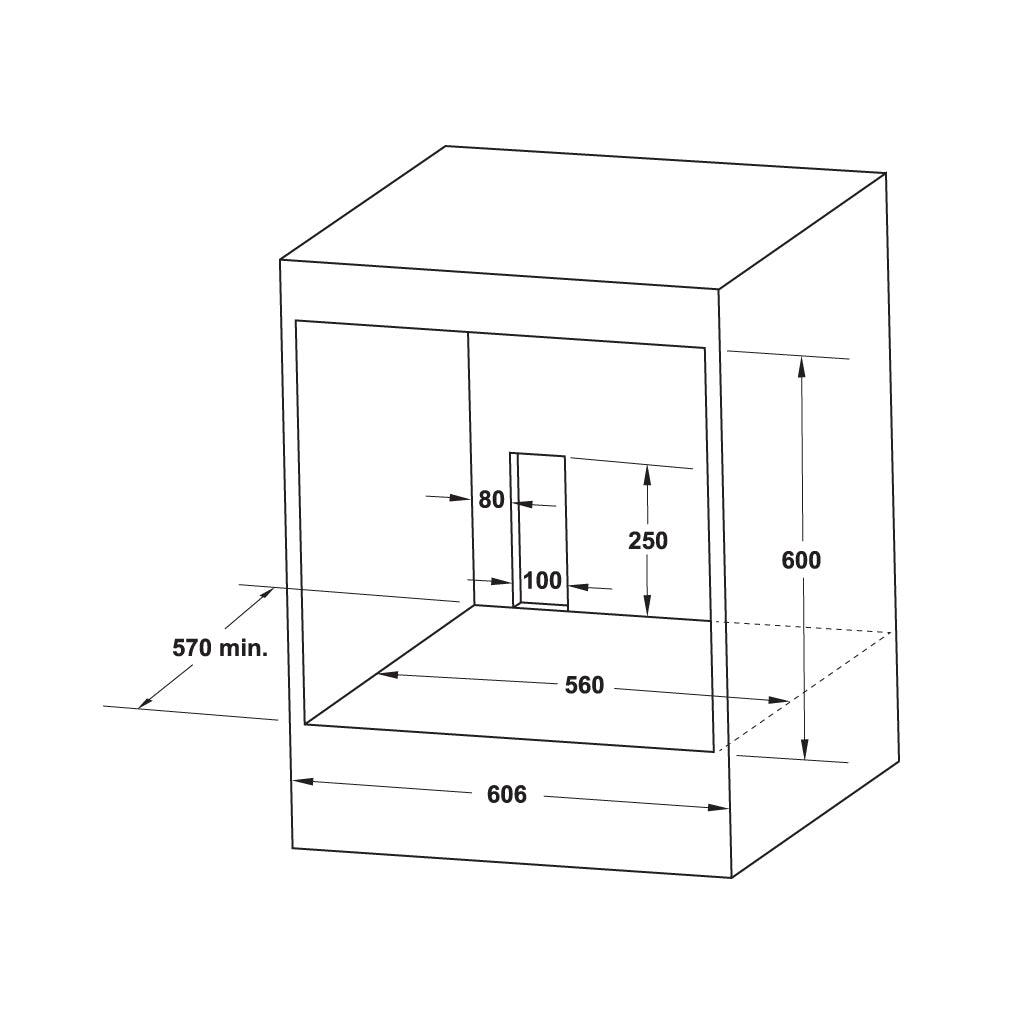 Lò nướng âm tủ 70 lít Hafele HO-4KT70A 538.61.442 Series 400