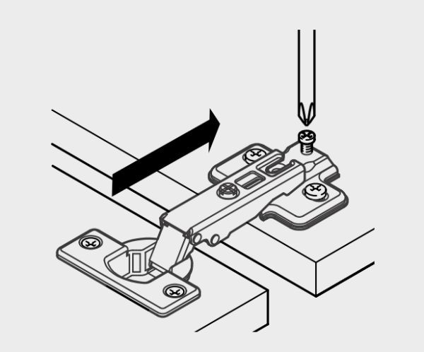 cách lắp đặt Bản lề trượt METALLA A 